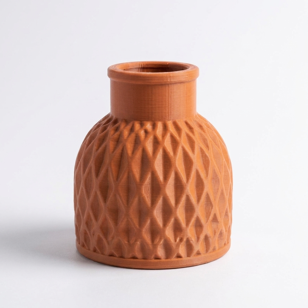 Textured Mini Vase Terracotta