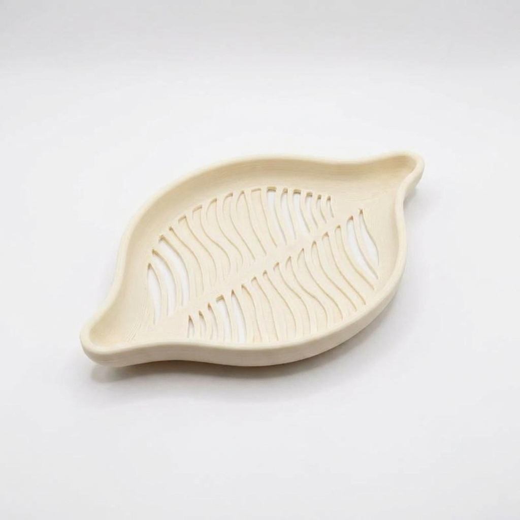 Soap Dish Leaf Collection 4 Cream