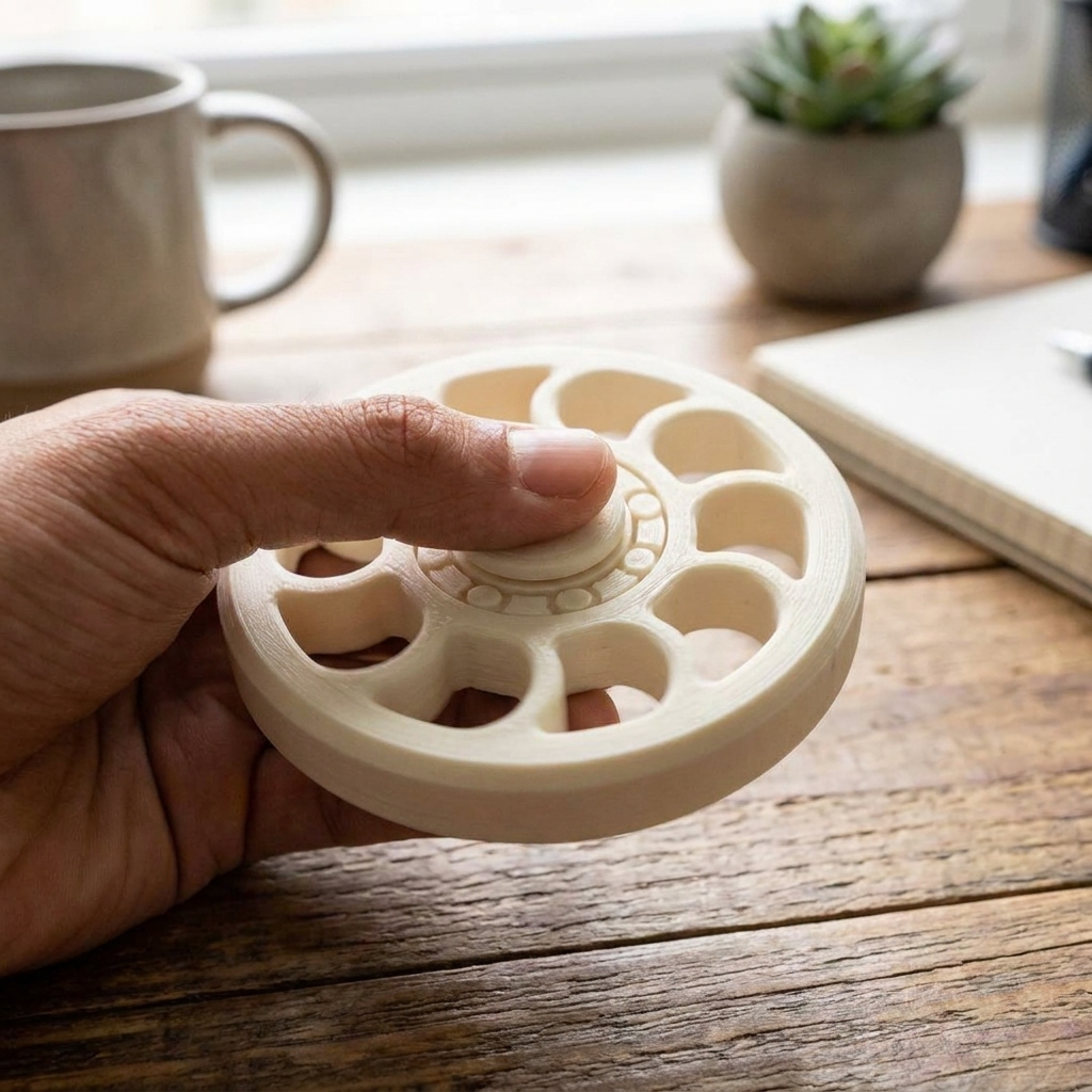 Extreme Bearing Fidget Spinner Cream