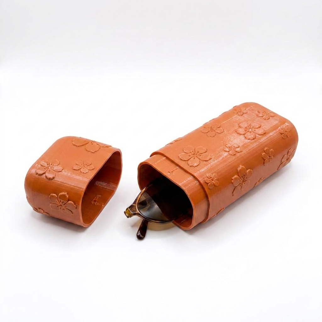 Floral Sunglasses Case Terracotta