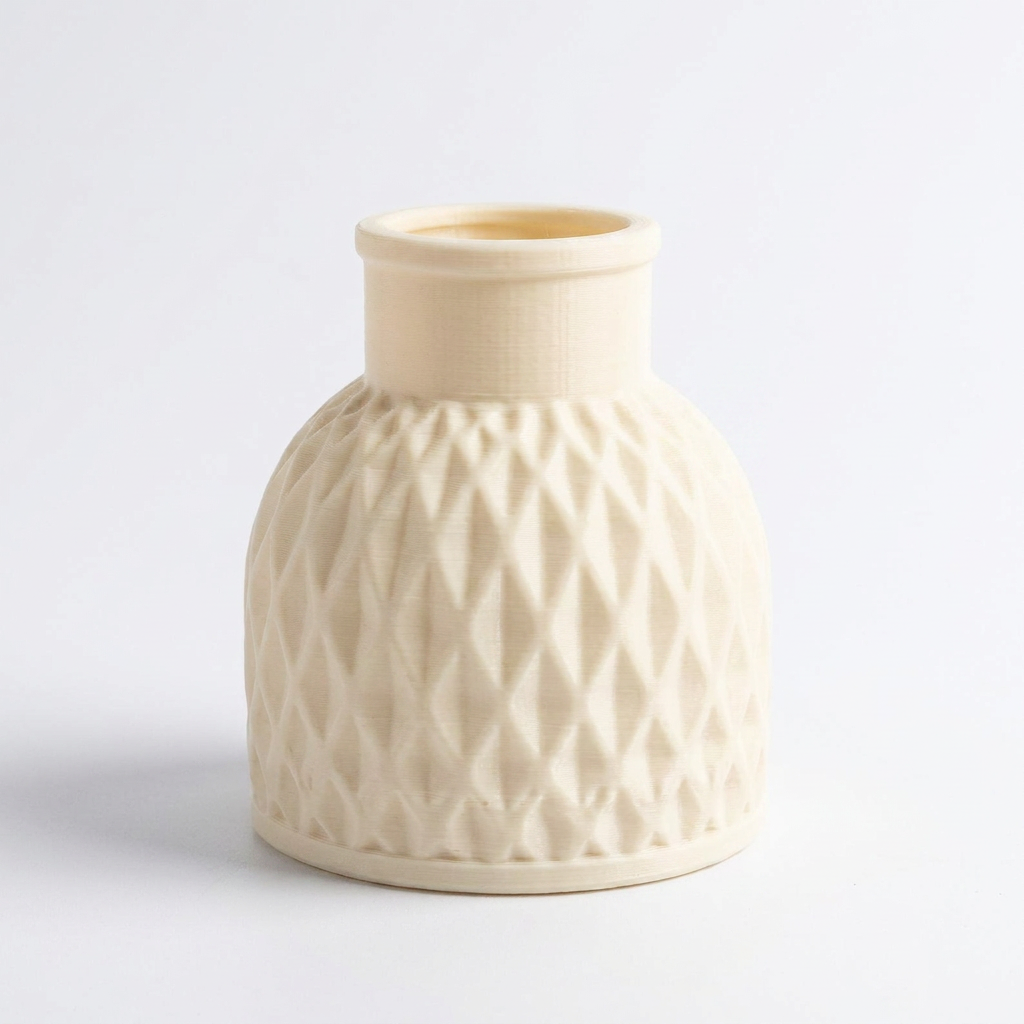 Textured Mini Vase Cream