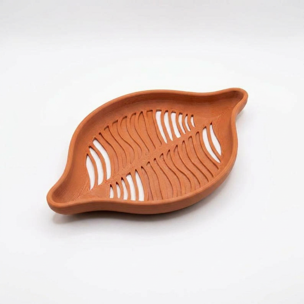 Soap Dish Leaf Collection 4 Terracotta