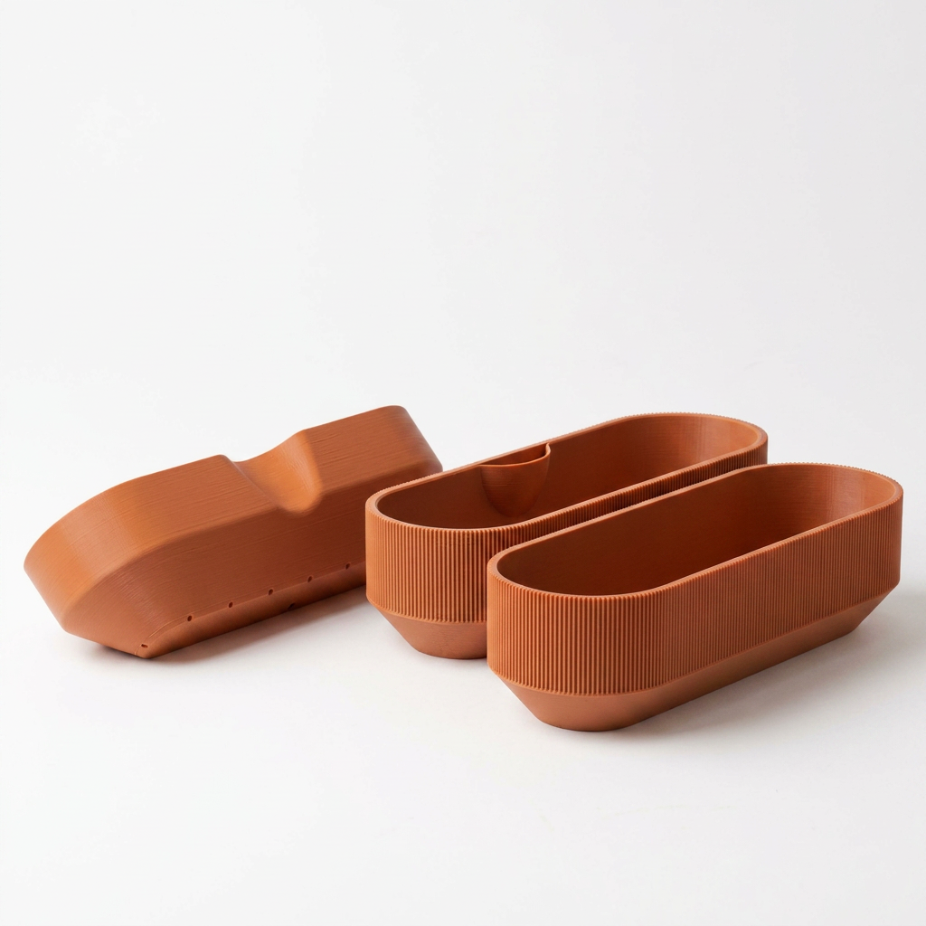 Triple Planter Terracotta