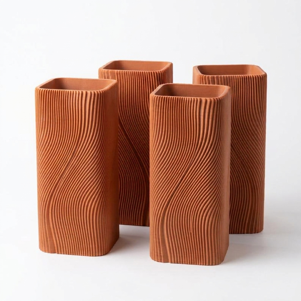 Ma Series Vases Terracotta