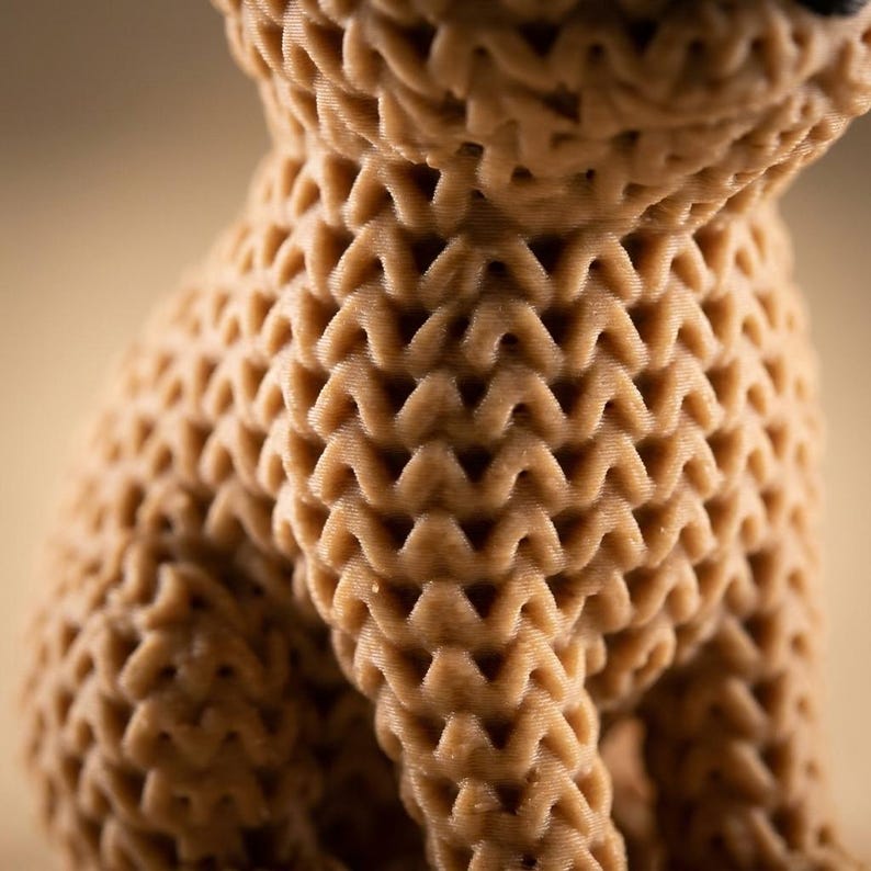 Knitted Look Chihuahua on display