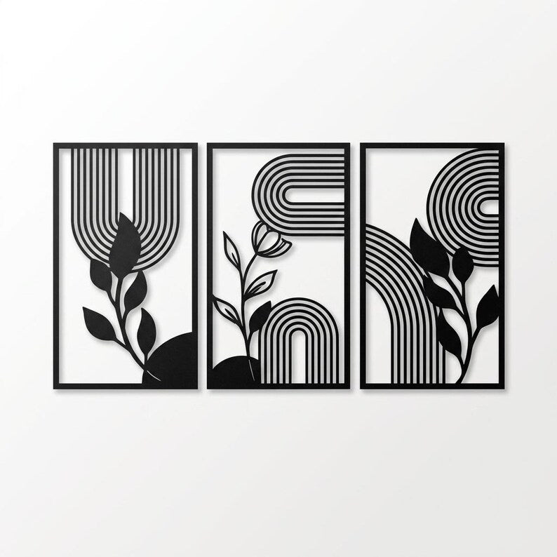 Boho Botanical Trio Wall Art