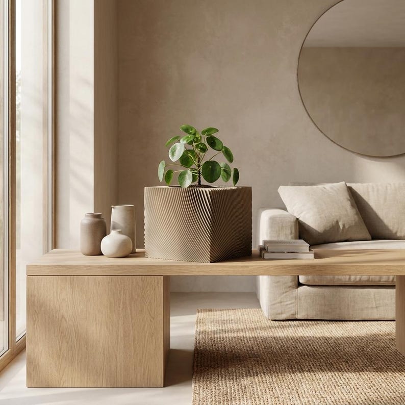 Mori Cube Planter detail