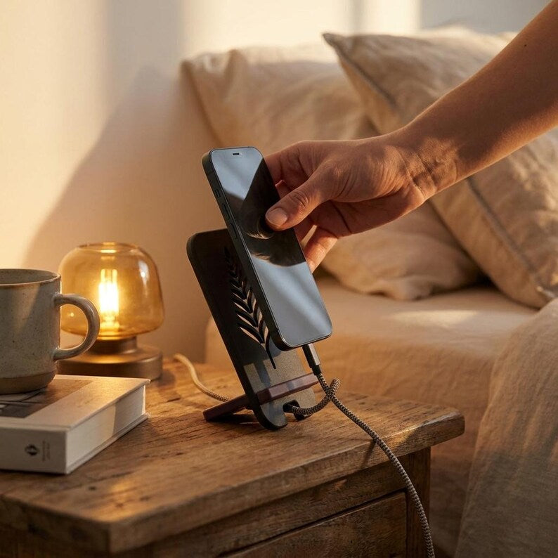 Zen Phone Stand with phone