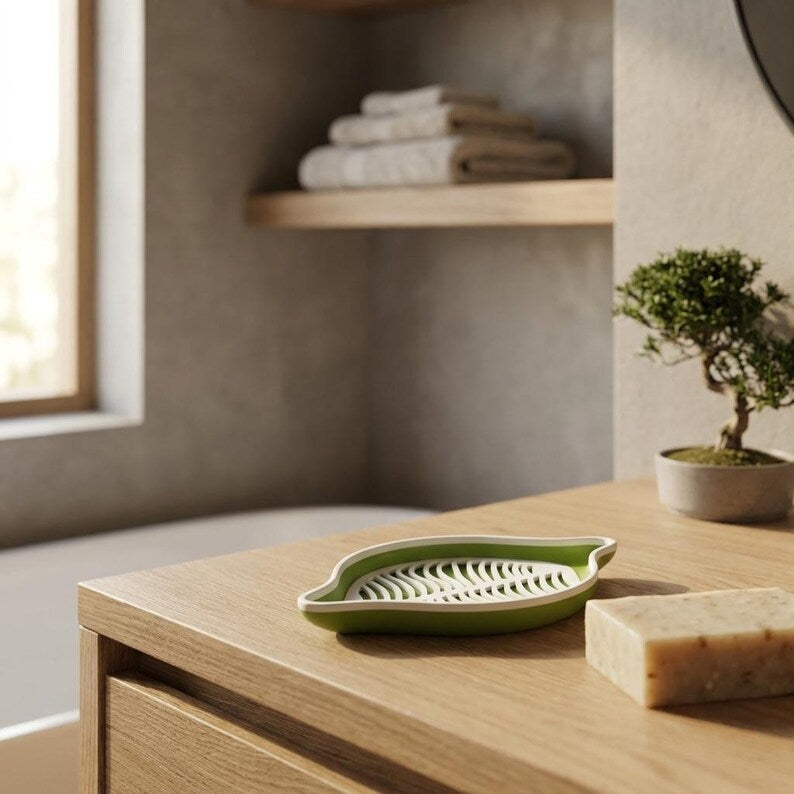 Leaf Soap Dish detail