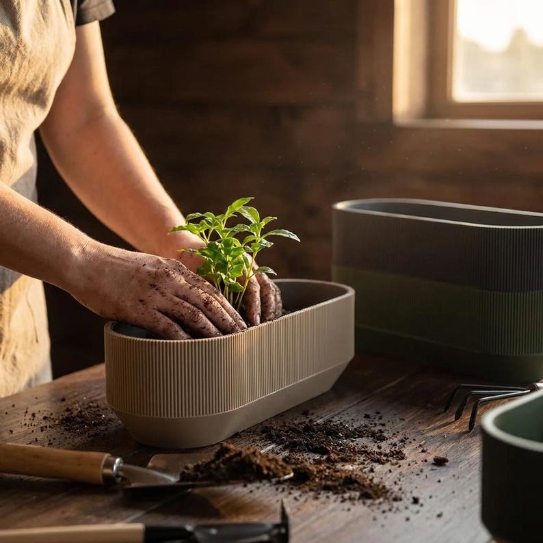Triple Planter detail