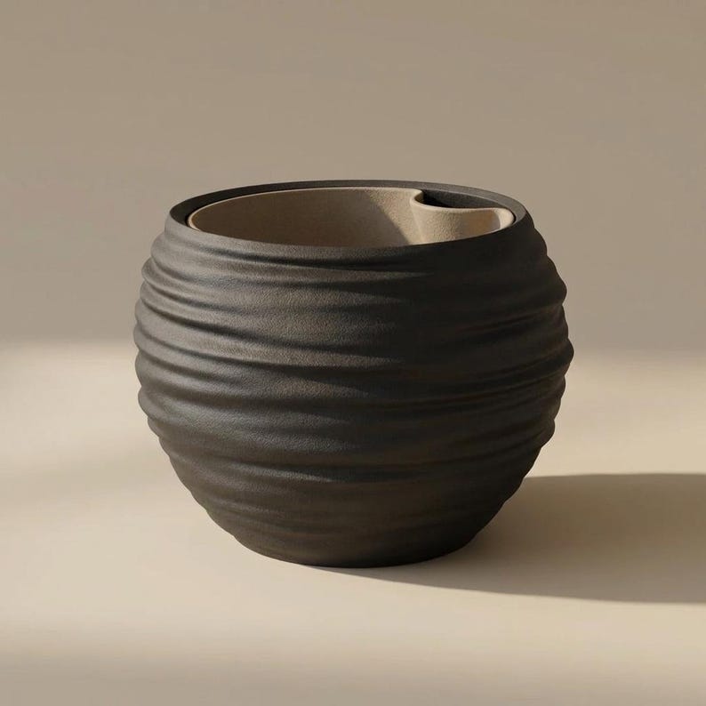 Japandi Wabi-Sabi Self-Watering Planter lifestyle
